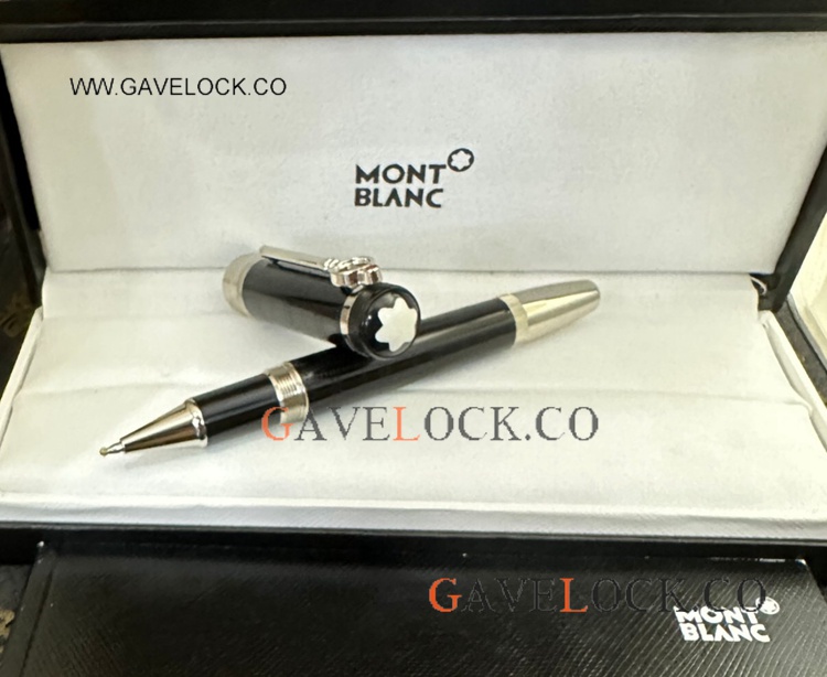 AAA Copy Mont Blanc Sir Arthur Conan Doyle Roller Ball Silver Clip